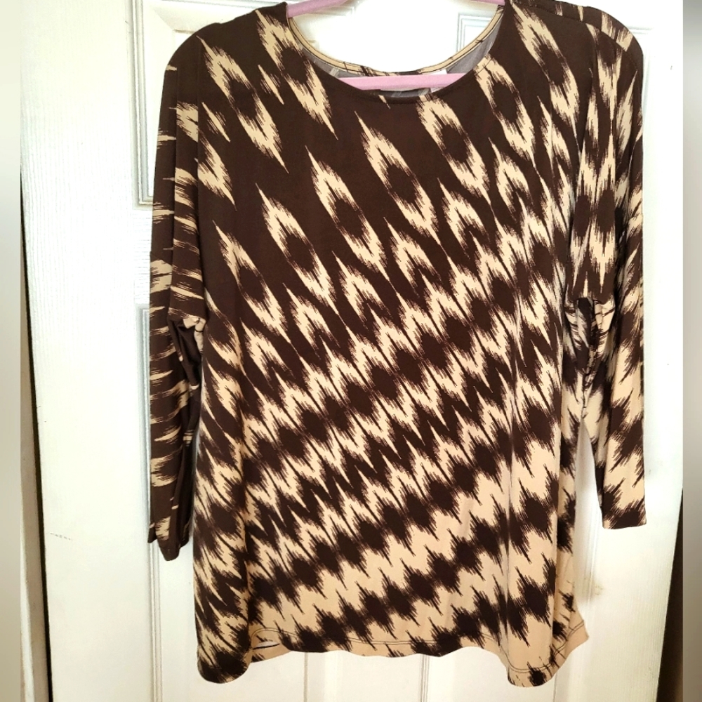 Chico's chevron pattern shirt